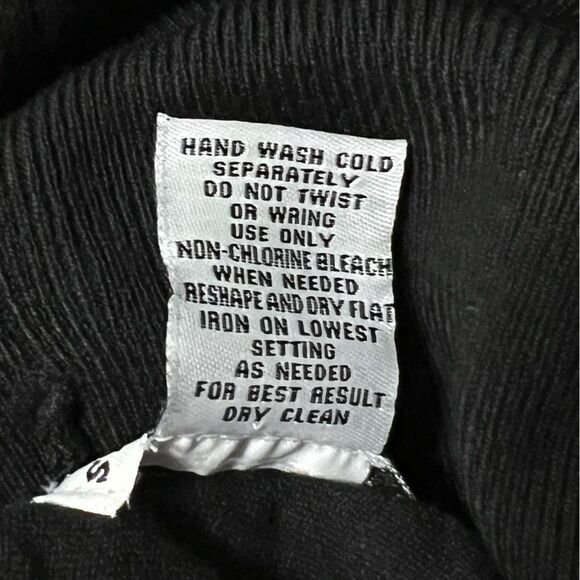 Sweet Romeo Black High-Low Turtleneck Sweater MEDIUM Lagenlook Minimalist - Picture 11 of 11